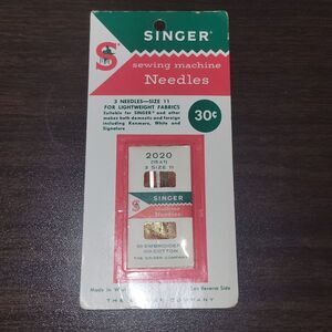Vintage Singer Needles Size 11 Sewing Machine West Germany Light Weight